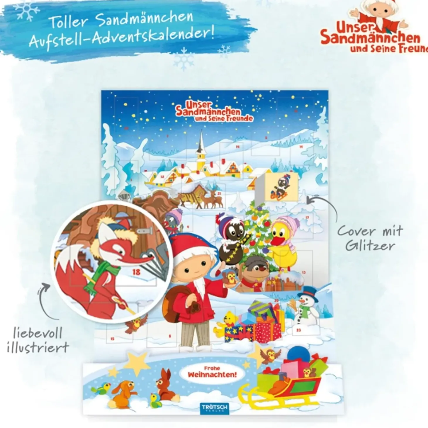 Aufstell-Adventskalender "Sandmann"