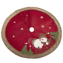 Baumdecke Weihnachtsmann Und Schneemann