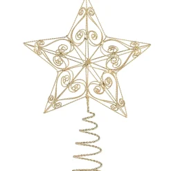 Baumspitze Filigraner Stern, Gold