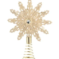 Baumspitze Schneeflocke, Champagner