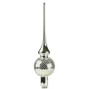 Baumspitze Silber Mit Silber Spiraldekor