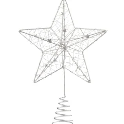 Baumspitze Stern Mit Kleinen Sternchen, Silber