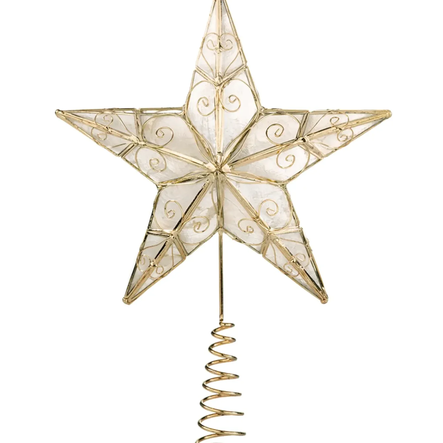 Baumspitze Stern Mit Ornamenten