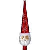 Baumspitze "Weihnachtsmann", Rot, 30Cm