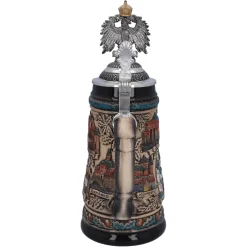 Bierkrug Mit Zinnadler 