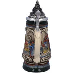 Bierkrug Mit Zinndeckel 