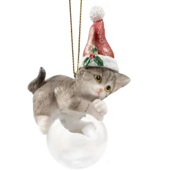 Braunes Katzchen Auf Kugel