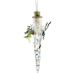 Eiszapfen Mit Schneemann