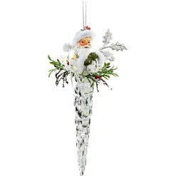 Eiszapfen Mit Weihnachtsmann