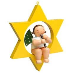 Engel Mit Blockflote Im Stern