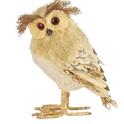 Eule Aus Stroh 25Cm