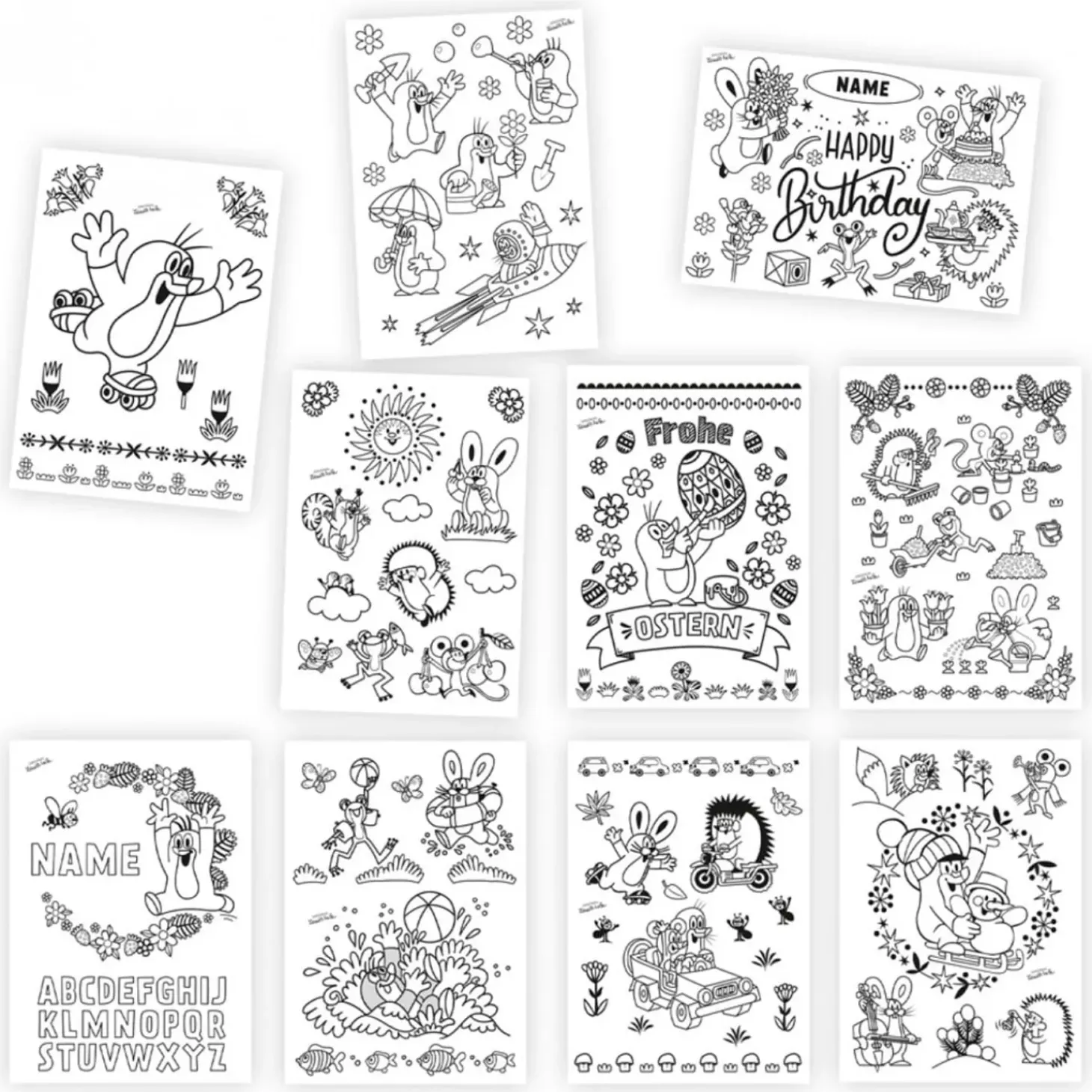 Fensterbilder Kleiner Maulwurf