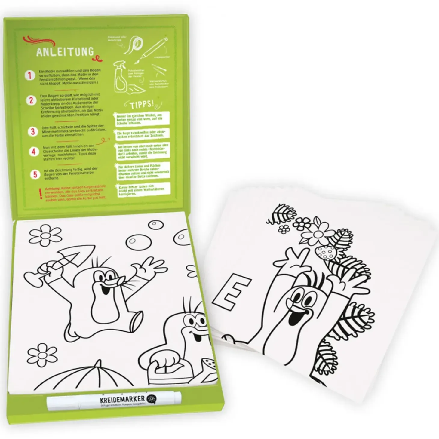 Fensterbilder Kleiner Maulwurf