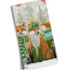 Geschirrtuch Fuchse Im Wald