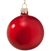 Glaskugel Opal Rot, 7 Cm