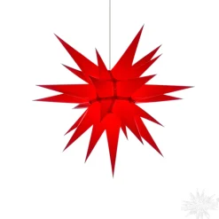 Herrnhuter Papierstern, Rot, 60Cm