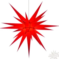 Herrnhuter Papierstern, Rot, 80Cm