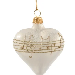 Herz Cremefarben Mit Notenband