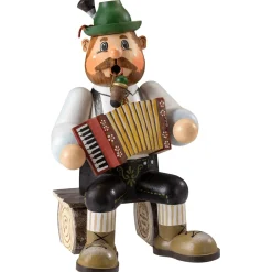 Holzknoddl "Bayerischer Musiker", Rauchermannchen