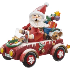 Holzknoddl "Mit Vollgas Zur Bescherung", Rauchermannchen