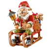 Holzknoddl "Weihnachtsmann Auf Schlitten", Rauchermann