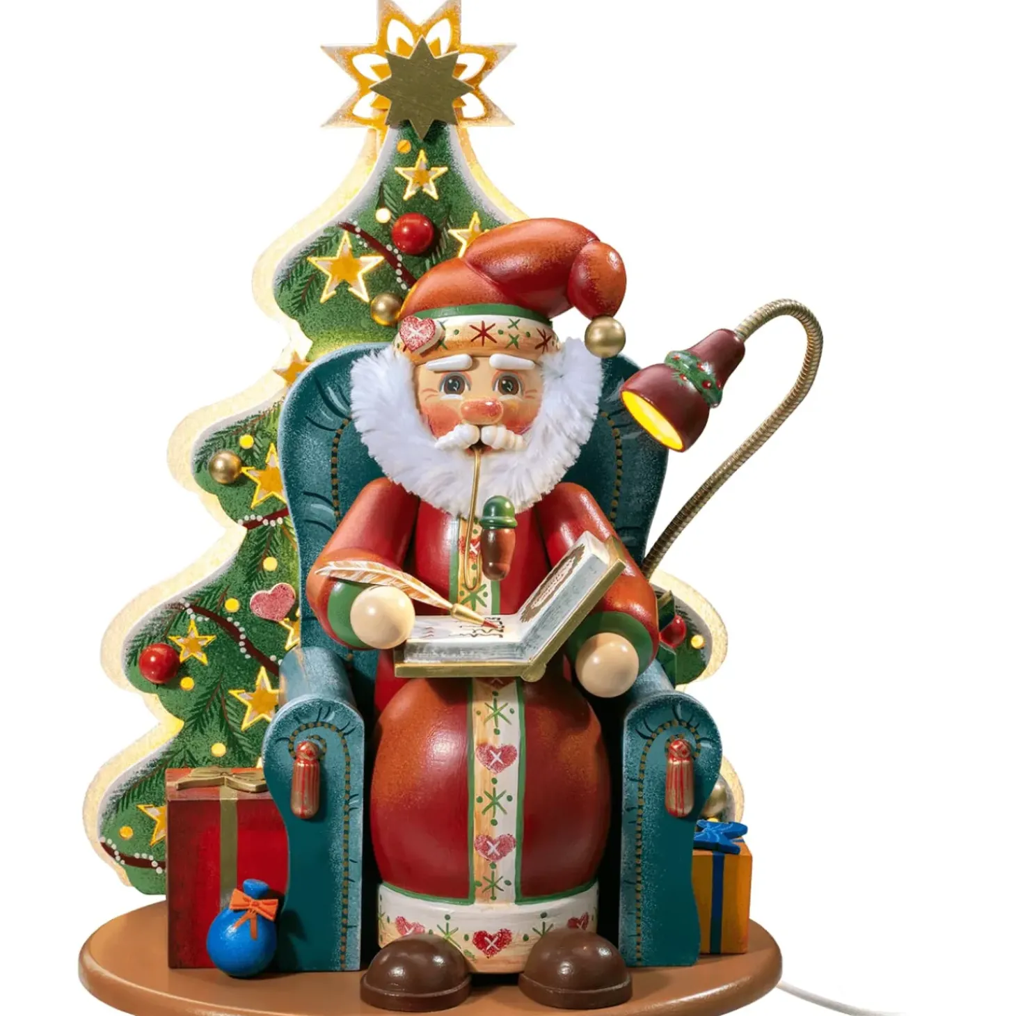 Holzknoddl "Weihnachtswunsche", Rauchermannchen