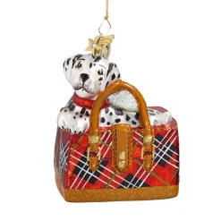 Karierte Handtasche Mit Dalmatiner