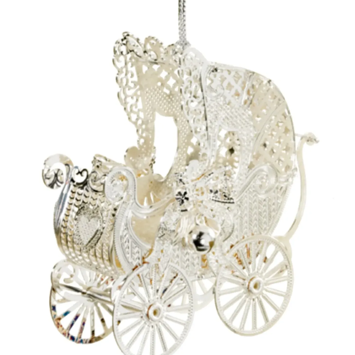 Kinderwagen, Versilbert