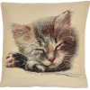Kissenhulle "Schlafendes Katzchen"