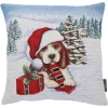 Kissenhulle "Weihnachtshund Max"