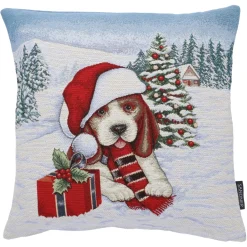 Kissenhulle "Weihnachtshund Max"