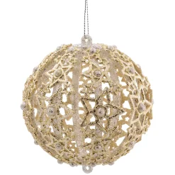 Kugel Mit Filigranen Sternen, Gold
