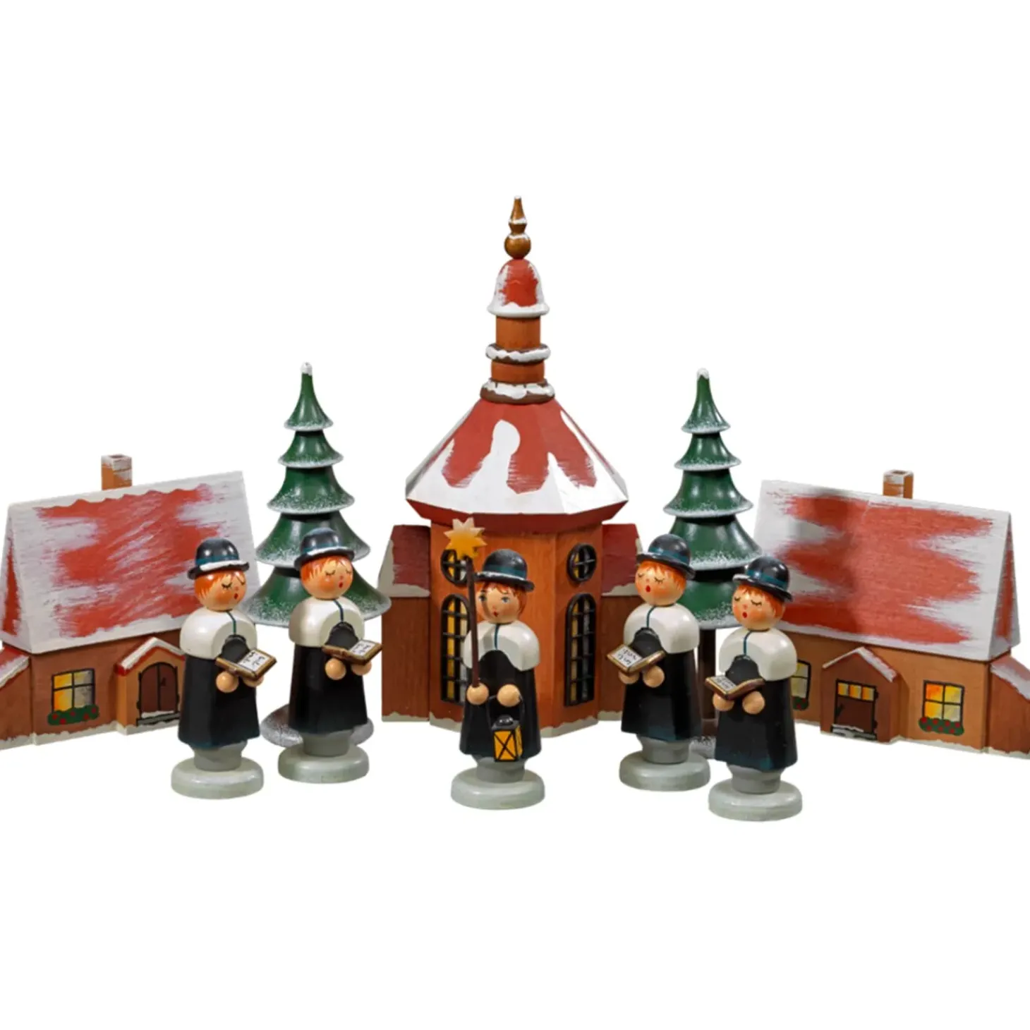 Kurrendesanger Mit Kirche Und Spanschachtel