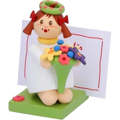 Madchen Mit Blumen "Viele Gruse"