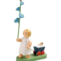 Madchen Mit Vergissmeinnicht