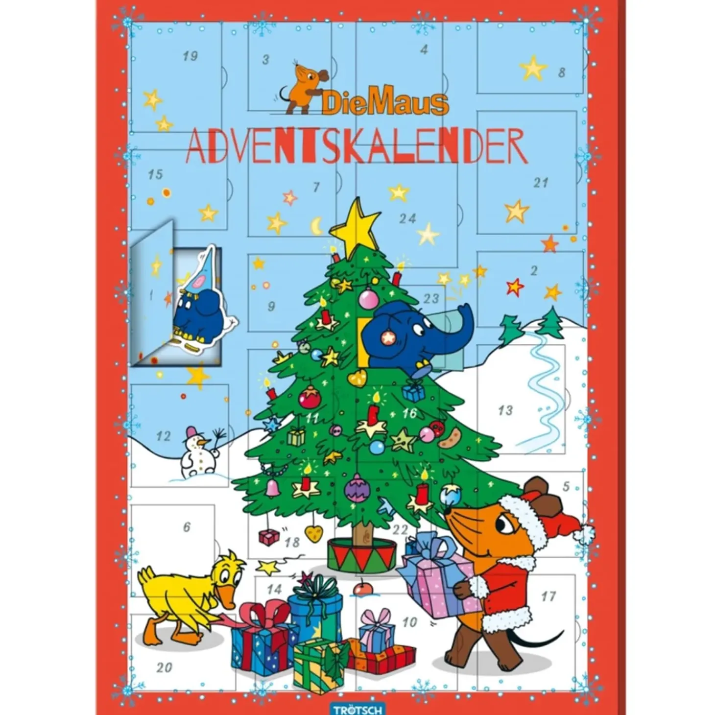 Magnet-Adventskalender "Die Maus"