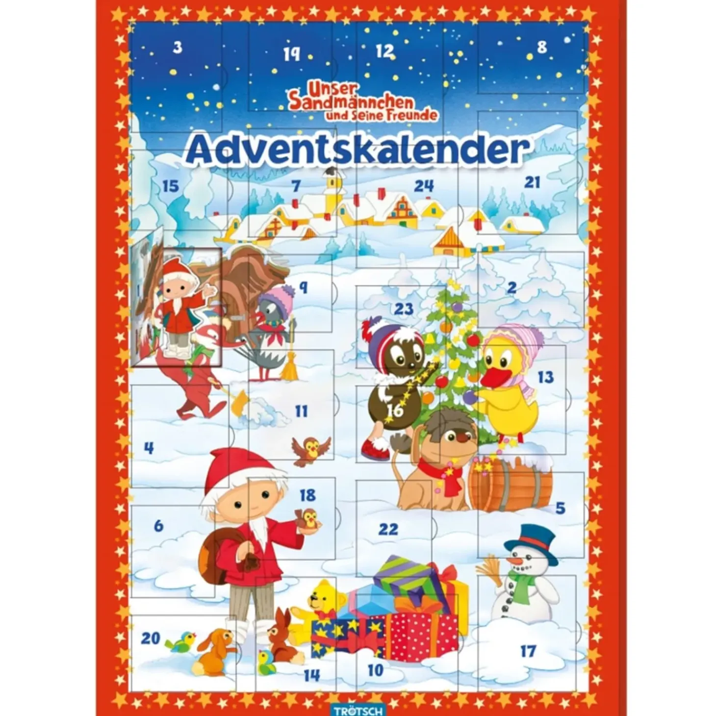 Magnet-Adventskalender "Sandmann"