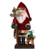 Nusknacker "Weihnachtsmann Mit Schlitten", 47Cm