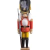 Nussknacker "Gardesoldat", Rot/Lasiert, 40 Cm