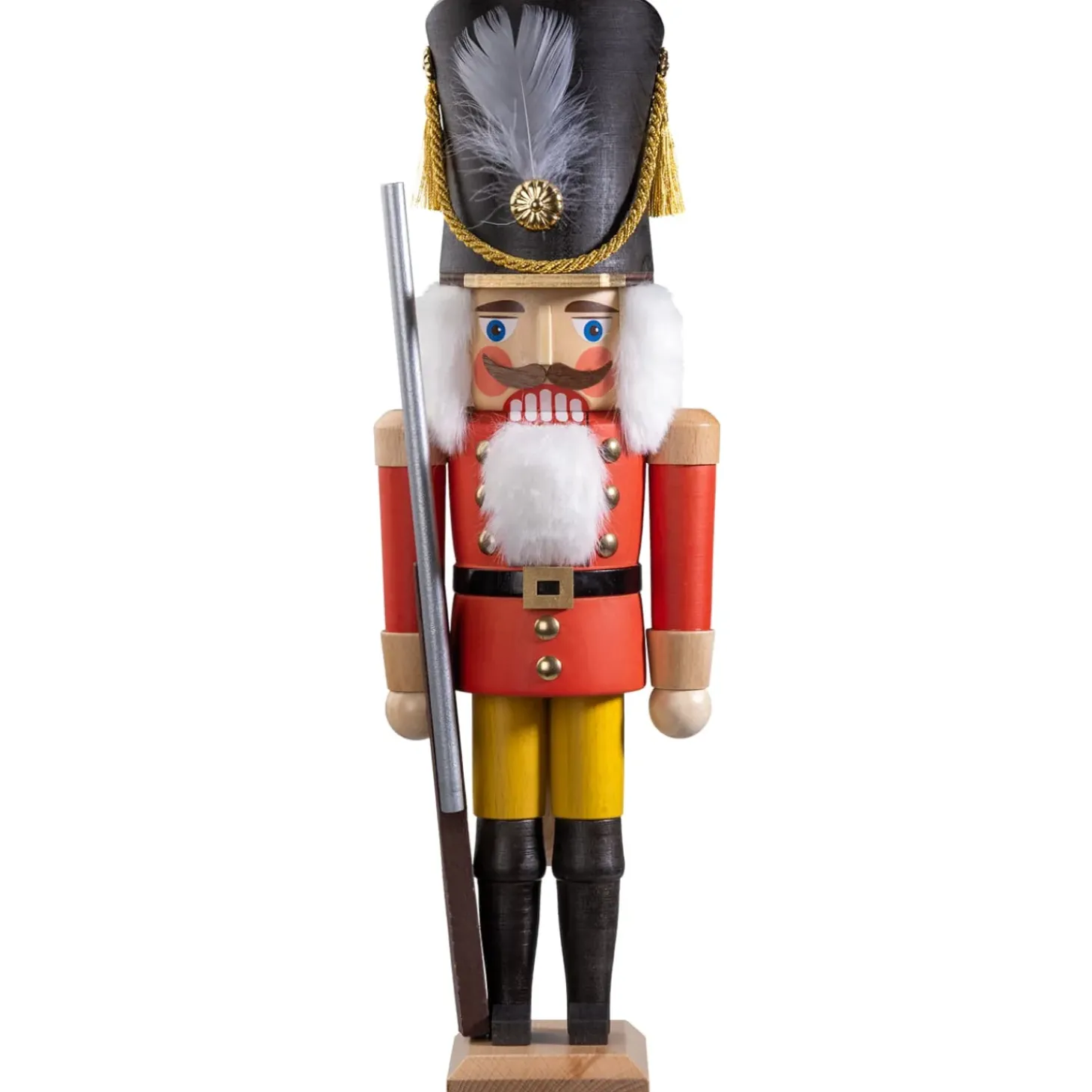 Nussknacker "Gardesoldat", Rot/Lasiert, 40 Cm