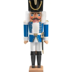 Nussknacker "Husar" Blau, 36Cm