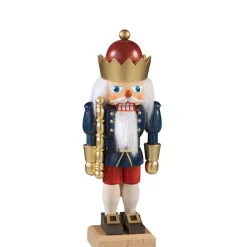 Nussknacker "Konig" Blau, 28Cm