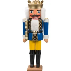 Nussknacker "Konig" Blau, 36Cm