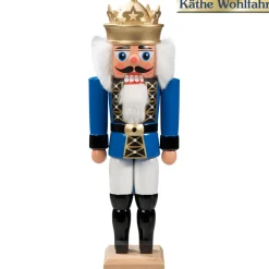 Nussknacker "Konig" Blau, 27Cm