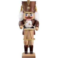 Nussknacker "Trommler", Braun/Lasiert, 30 Cm