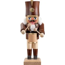 Nussknacker "Trommler", Braun/Lasiert, 20,5 Cm