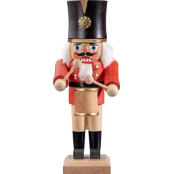 Nussknacker "Trommler", Rot/Lasiert, 20,5 Cm