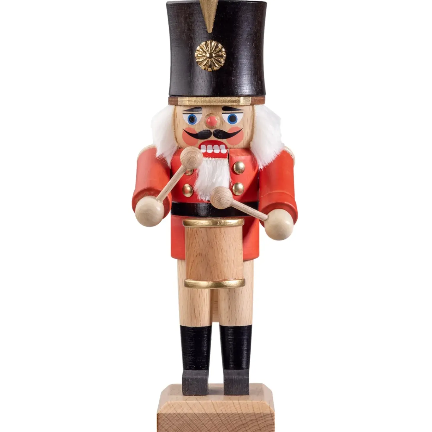 Nussknacker "Trommler", Rot/Lasiert, 20,5 Cm