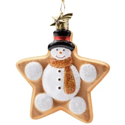 Platzchenstern Mit Schneemann