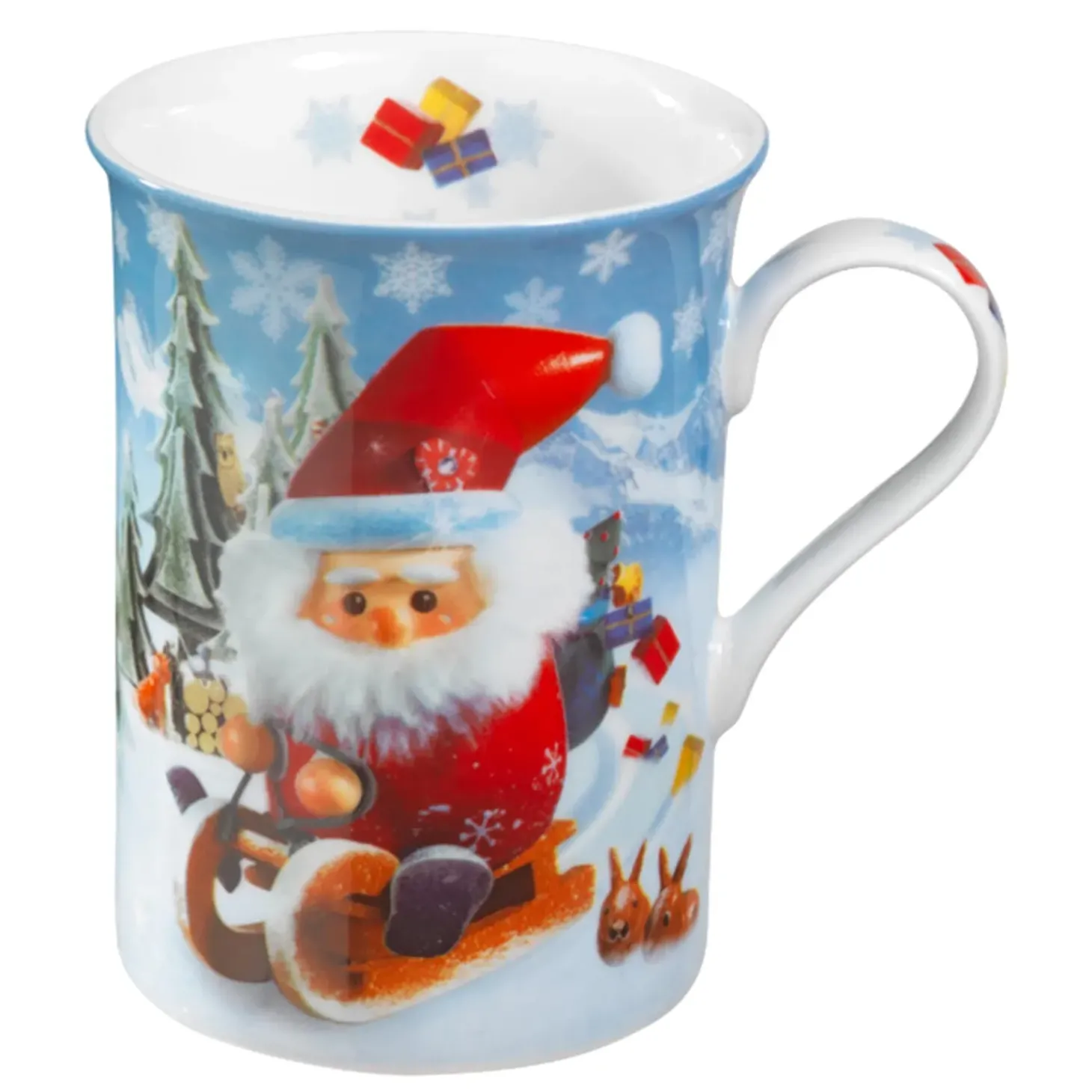 Porzellan-Tasse "Fahrt In Die Weihnacht"